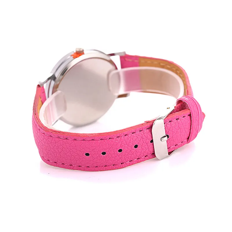 New Listing women's watches casual watches Fashion Creative Cartoon leather watch strap Cute Cat Watch For Gift clock M21 (10)
