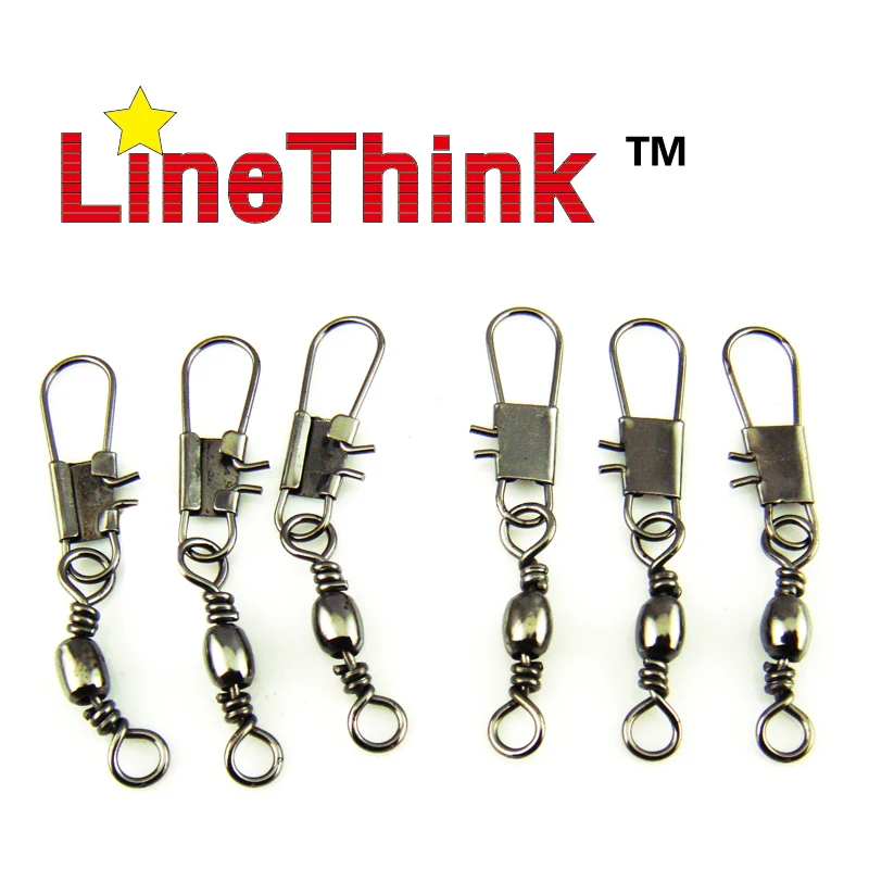 100 шт./лот LineThink фирменные рыболовные снасти вращающиеся с блокиратором для ловли