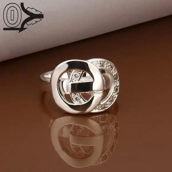 

Wholesale Silver-plated Ring,Silver Fashion Jewelry,Women&Men Gift Europe Round CZ Zircon Silver Finger Rings
