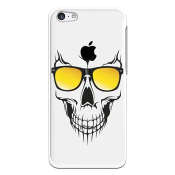 

WP014 skull costume drawing stand case for Apple IPhone 5C