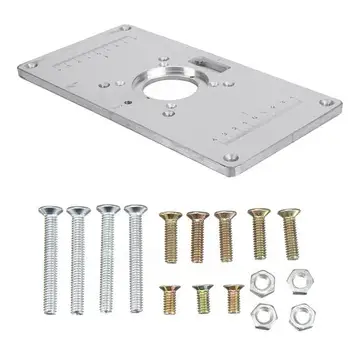 

Multifunctional Aluminum 235mm X 120mm X 8mm Woodworking Router Table Insert Plate For Woodworking Benches