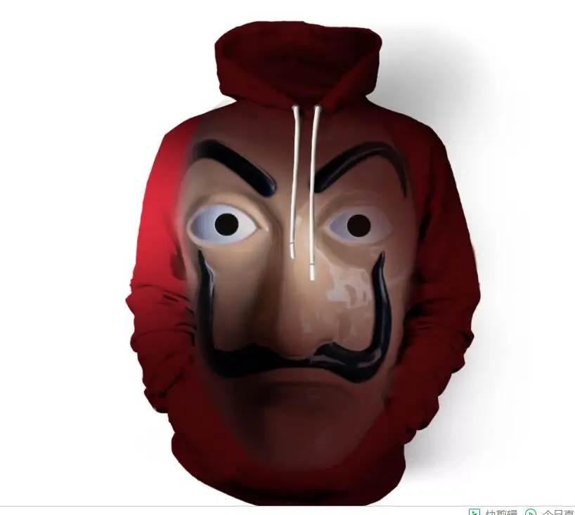 Деньги Heist House of Paper La Casa De Papel Косплэй Сальвадор Дали Объёмный рисунок (3D-принт)