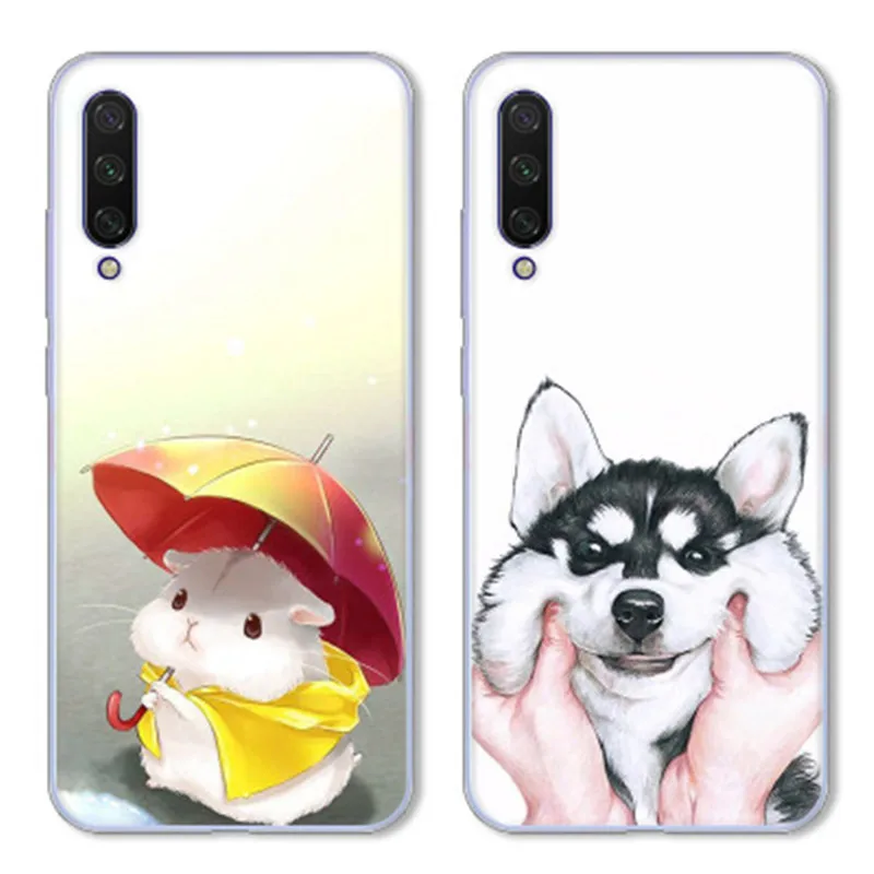 For Xiaomi cc9 cc9e mobile phone shell anti-fall protective cover Meitu custom version simple cartoon case |