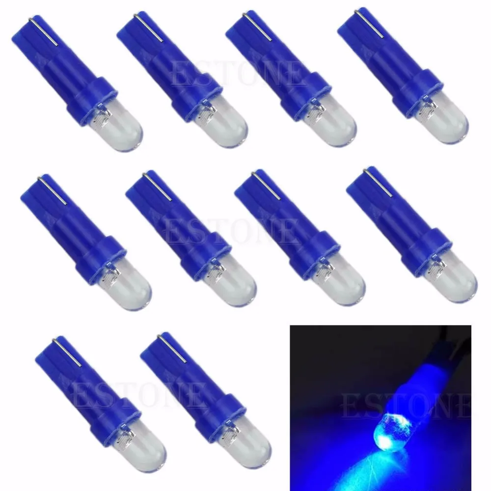 

10Pcs T5 12V LED Car Wedge Dashboard DASH Gauge Light Lamp Bulb - L057 New hot