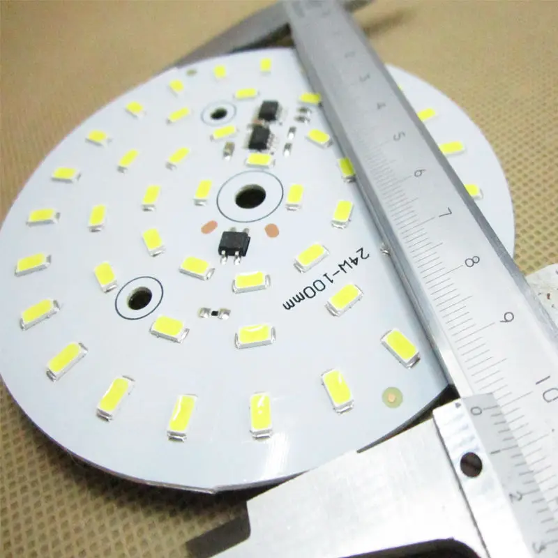 10 шт. 24 Вт светодиод smd pcb 100 мм алюминиевая пластина AC180 260V не нужно драйвер