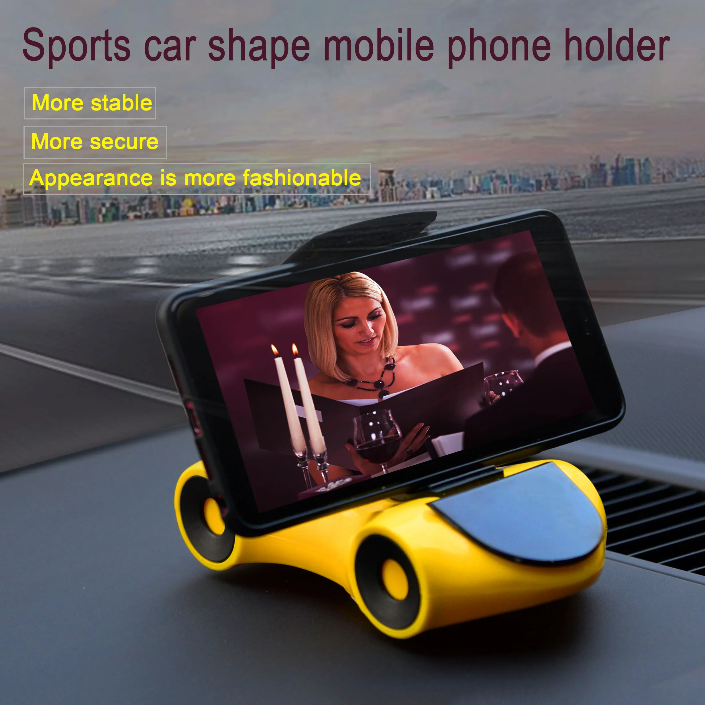 

Telephone stand 2019 Sales leader new car dashboard mobile phone holder adjustable rotary navigation sports car models