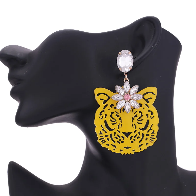 Sehuoran oorbellen Crystral Resin Drop Earrings For Women Earings Fashion Jewelry (13)
