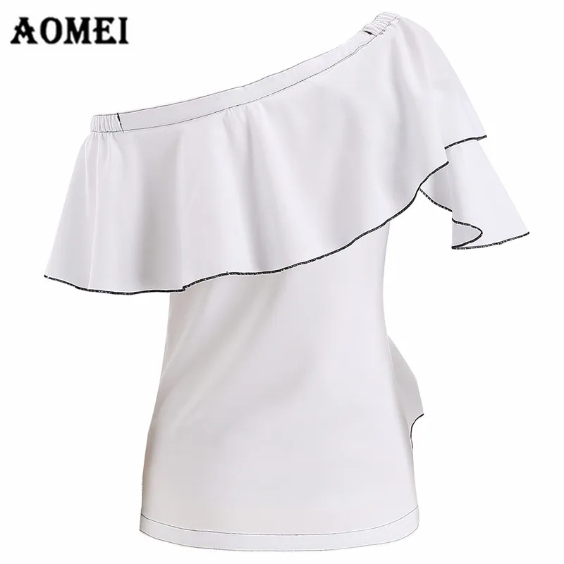 Женская блузка без рукавов с оборками и открытыми плечами|women blouse shirt|shirts for womenblouse