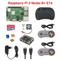 2018 Raspberry Pi 3B+ (B Plus)+32G SD Card+Wireless Keyboard+Gamepad+Case+Power Adapter+Heat Sink+HDMI Cable for Retropie