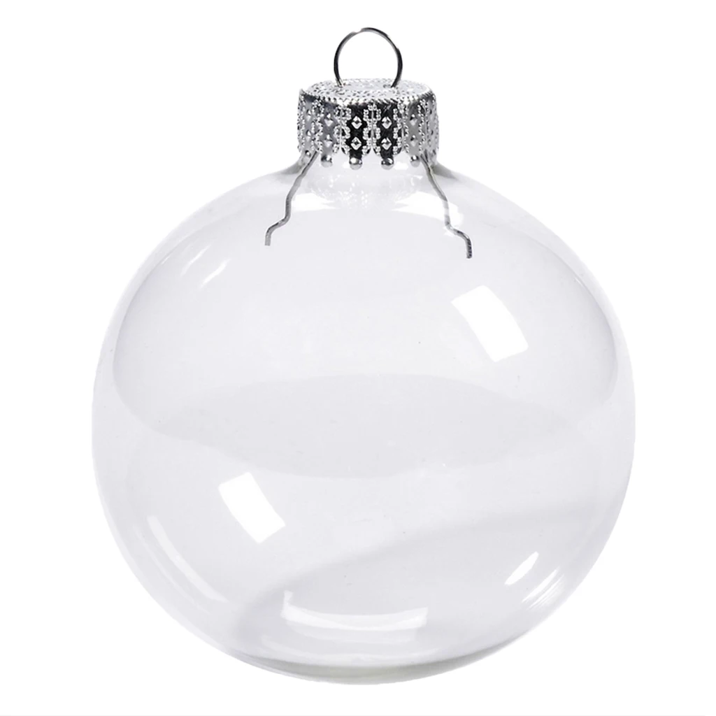 

Christmas Tree Hanging Ornaments Clear Transparent Ball Home Yard Decor Xmas Decoration Supplies 2-6inch