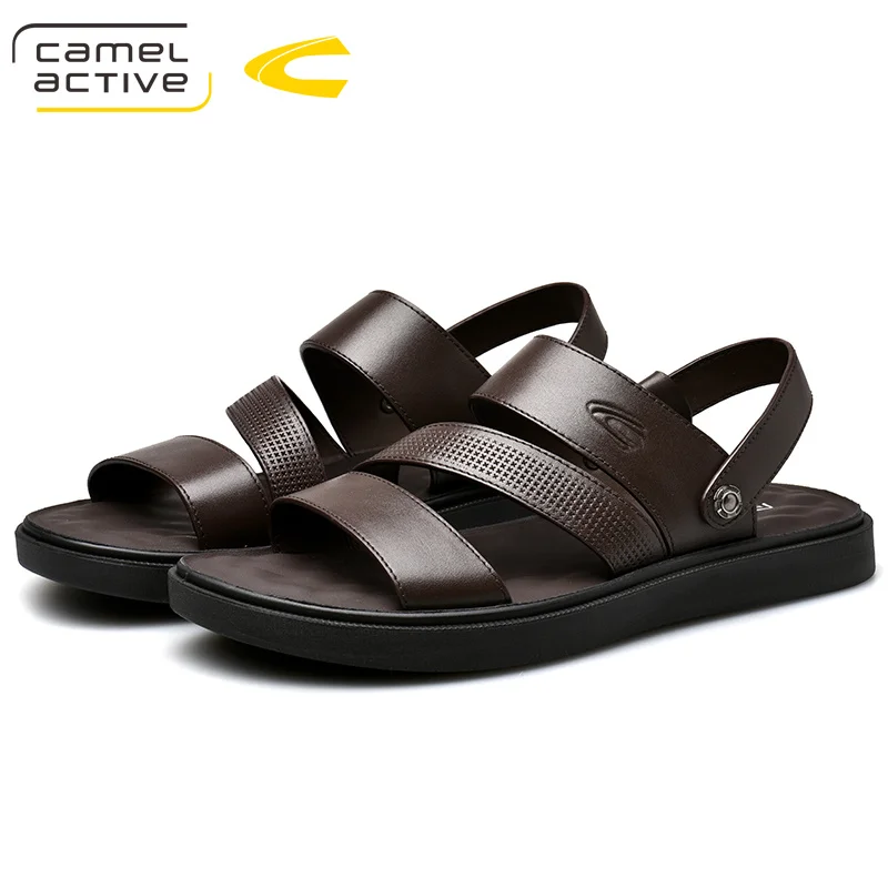 

Camel Active 2019 New Genuine Leather Quick-Dryin Sandals Summer Quality Casual Sneakers Anti-Slippery Outdoor Beach Shoes 19365