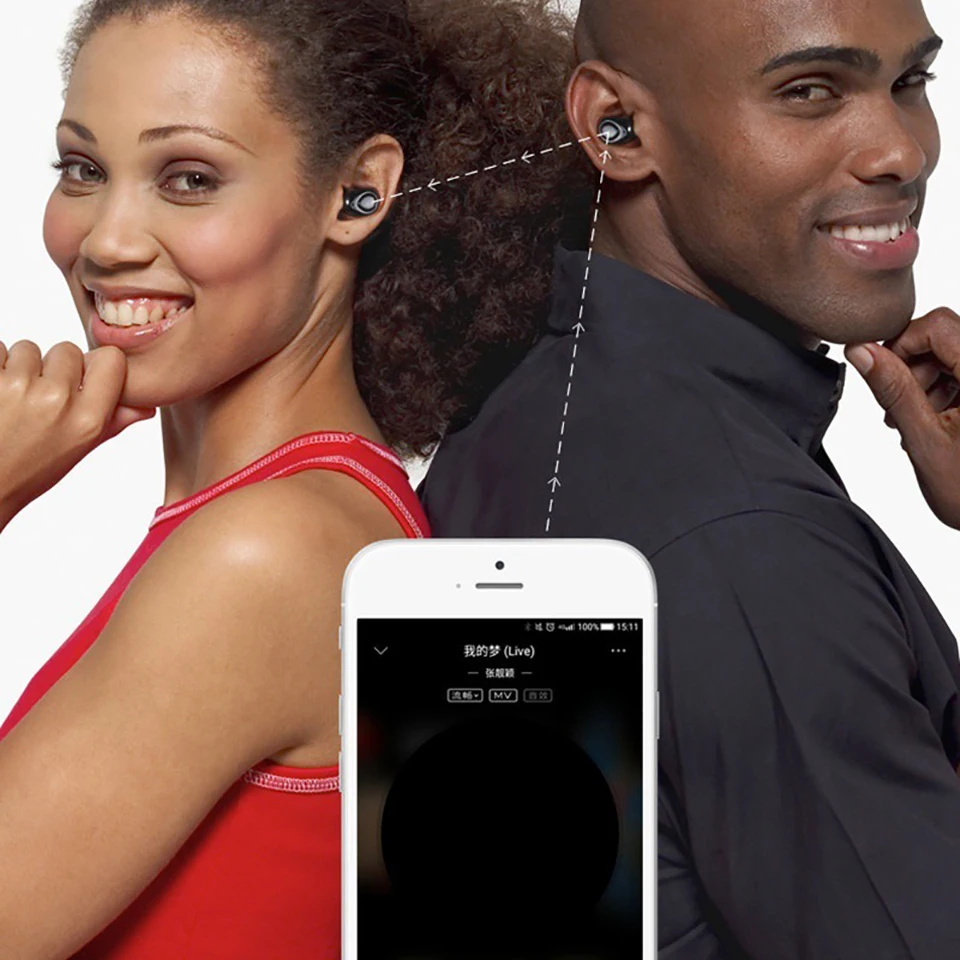 VTIN XK832 Wireless TWS Earphones Bluetooth Earbuds CVC6.0 Noise Cancelling Mic Headphone With Charging Case For Iphone X Huawei (10)
