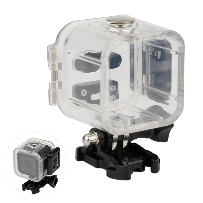 

Waterproof Housing Case Diving 45M Protective + Lone Screw + Base Mount For Go pro Hero 4 5 session Accessories