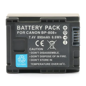 

LANFULANG Battery for Canon BP-808 (890mAh) and for Canon BP-807 BP-809 BP-819 BP-827 HFM40 HFM400 HFM41 HFS100 HFS30