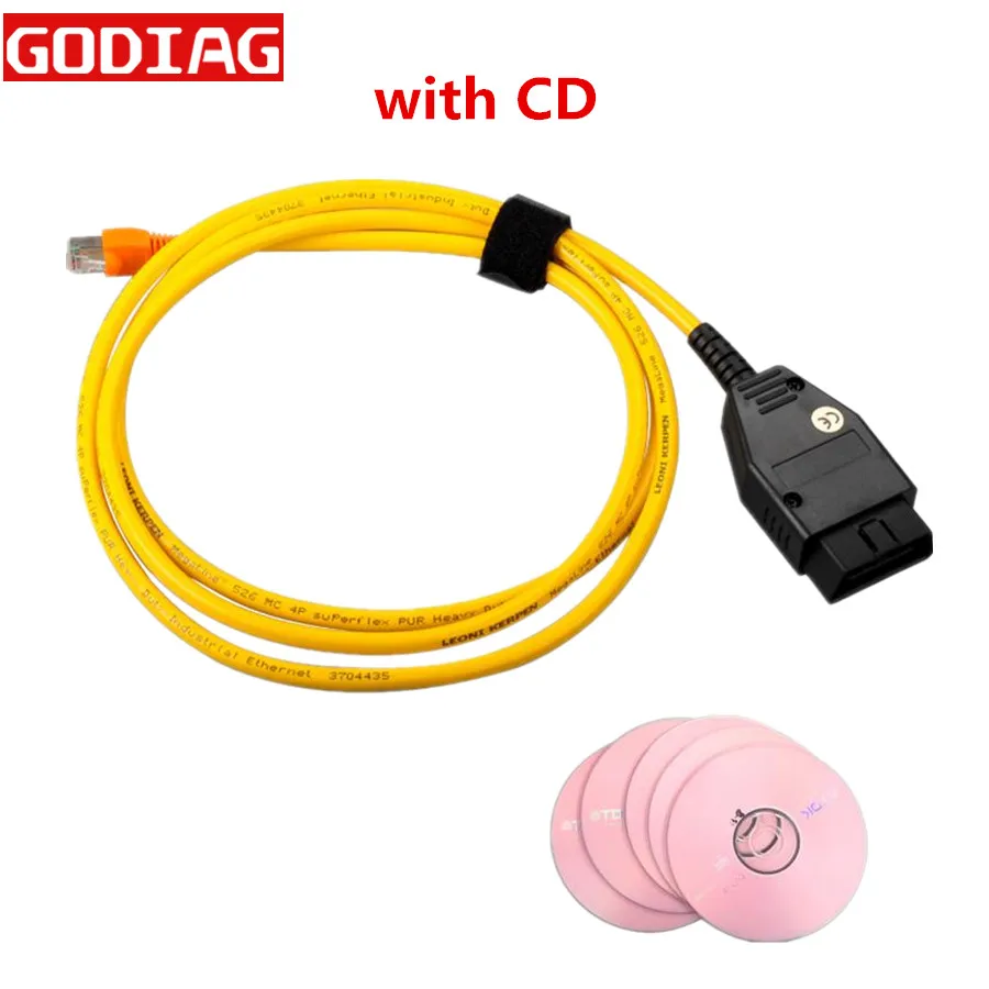 Для BMW ENET (Ethernet к OBD) Интерфейс адаптер E SYS ICOM кодирование для F series кабель BMW|bmw enet cable