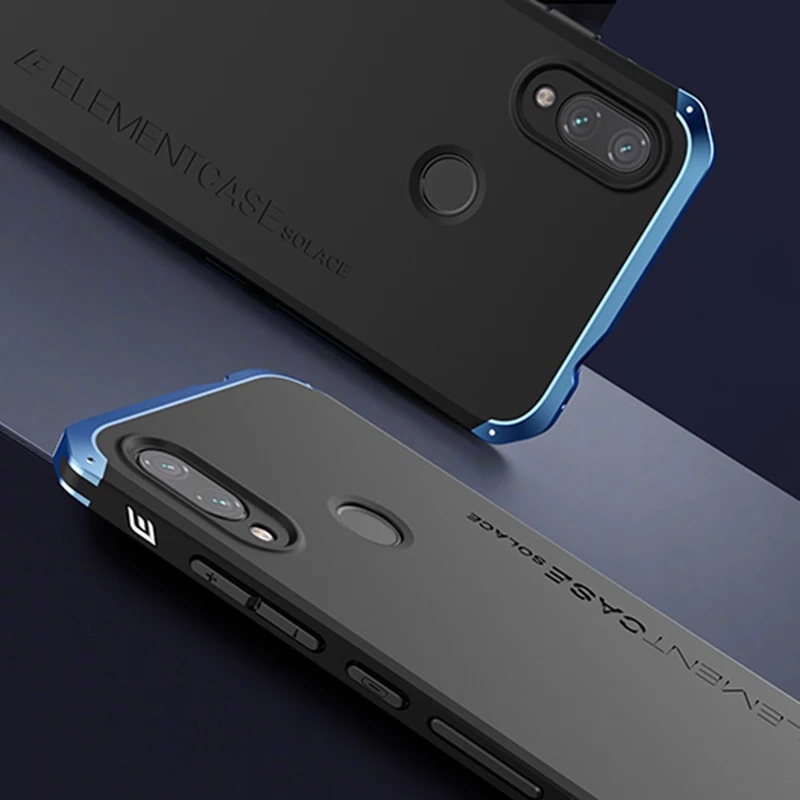 

Anti-fall Metal Frame PC Back For Xiaomi Redmi Note 7 Note7 Pro Aluminum Alloy Mobile Redmi Note7 Bumper Case Cover+Gift