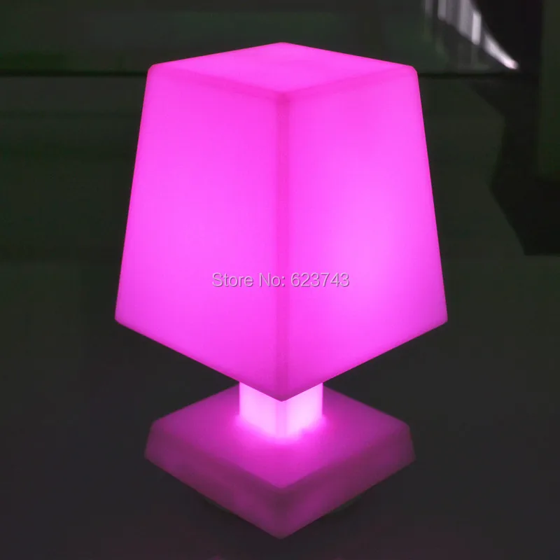 

Free shipping Modern remote control cordless LED mood light table lamp Rechargeable, PE led night Table light Break-resistant