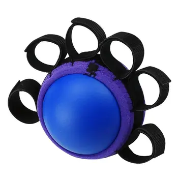 

Sport Fitness Equipment Finger Hand Grip Muscle Power Training Elastic Rubber Ball Rehabilitation Exercise