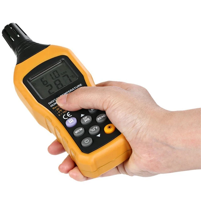 Portable LCD Display Digital Thermometer Hygrometer Handheld
