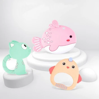 

Baby teether Baby silicone bite toy Child molar bite