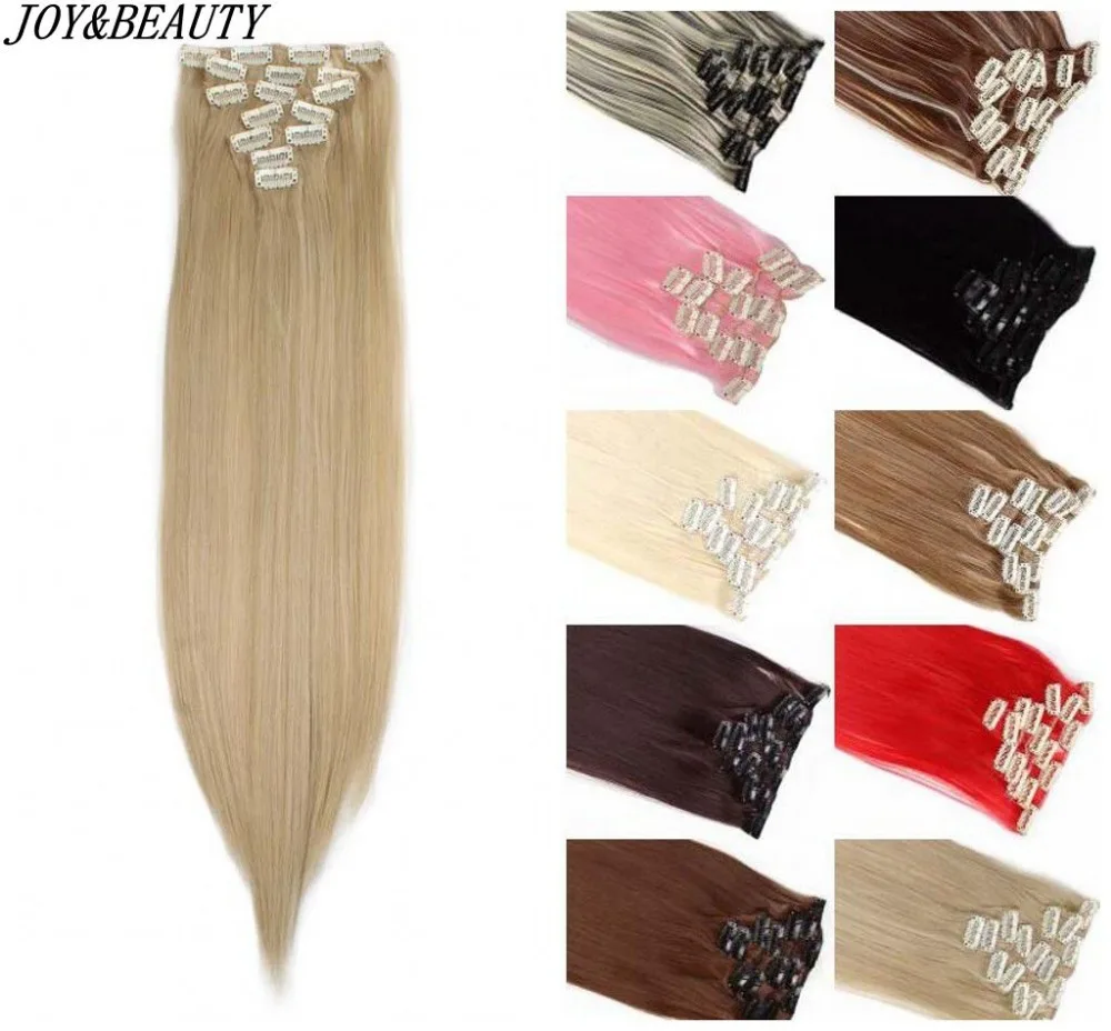 JOY&BEAUTY 22Colors Available 24" 7Pcs/Set 16 Clips in Hair Extensions