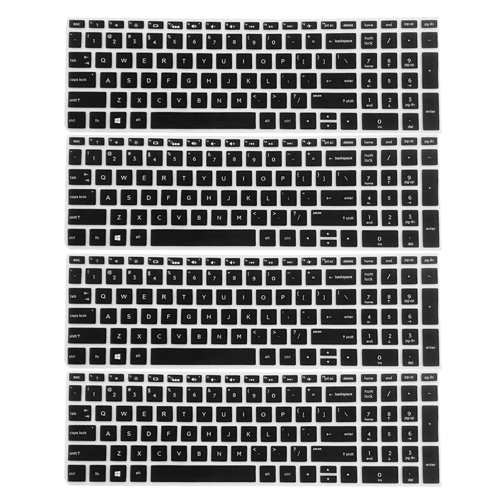 4Pcs High invisible Keyboard Protector Skin Cover For HP 15.6'' BF Laptop