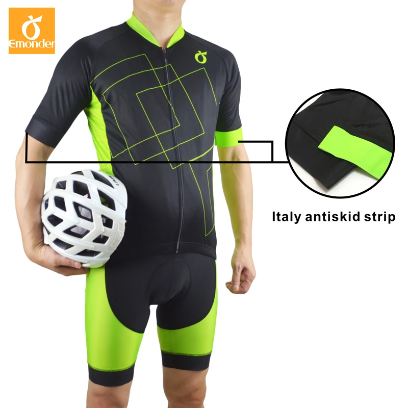 Emonder Горячие велосипедные наборы для мужчин Pro Team Джерси + велотрусы Pro Fit носить пользовательские на велосипеде Комплекты Одежда для езды на