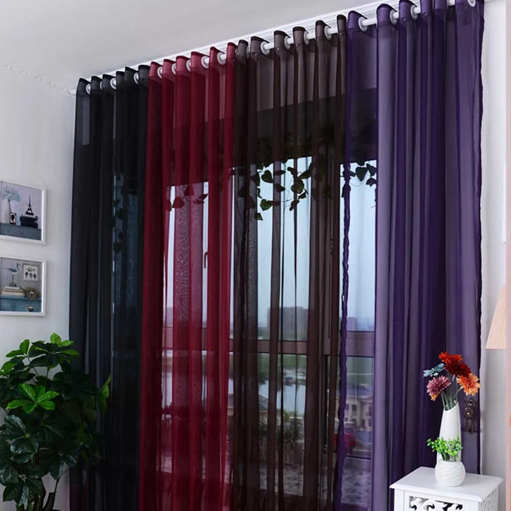 New Gauze Tulle Quality Finished Tulle Rainbow Curtains for the