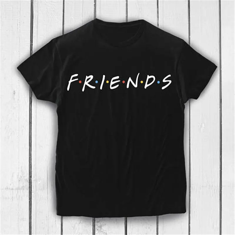 

2019 friends women tshirt Summer VOGUE Letter Print Friends Tv T-shirt Casual Short Sleeve Tops ladies Hipster Camisetas Mujer