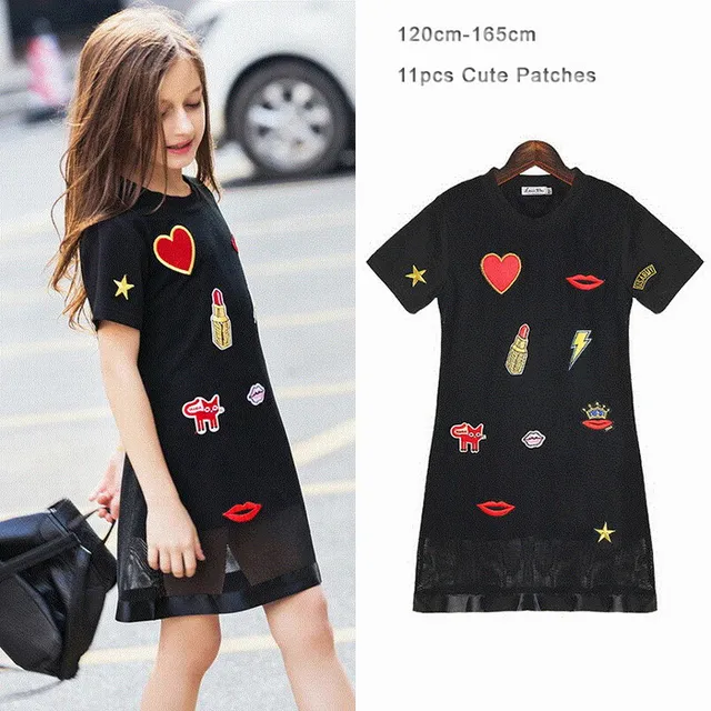 Girls Summer Dress Little Girls Clothing Long T Shirt Sport Dress