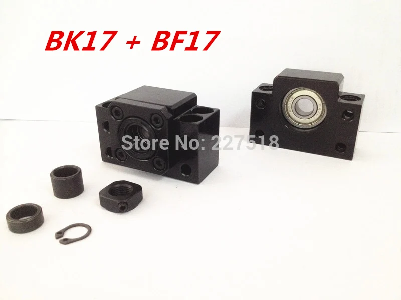 

BK17 BF17 Set :1pc BK17 and 1pc BF17 Ball Screw SFU2505 SFU2005 SFU2510 support