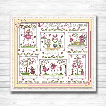 

Tapestry cartoon decor diy painting 14CT 11CT counted cross stitch kits embroidery set Needlework Set chinese cross stitch