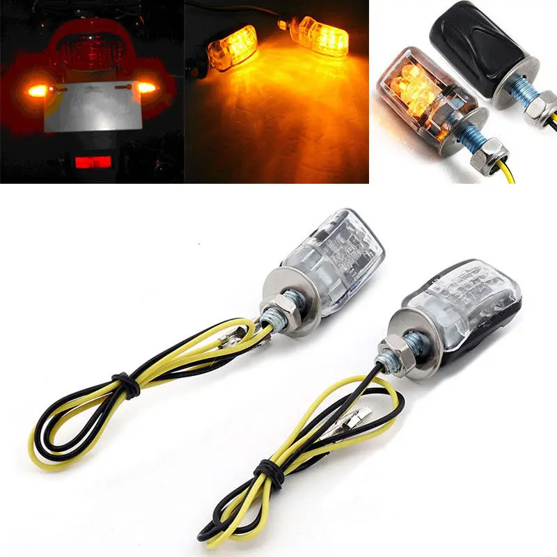 

Artudatech LED Black Micro Mini Tiny Small Indicators Turn Signals Motorcycle MotorBike