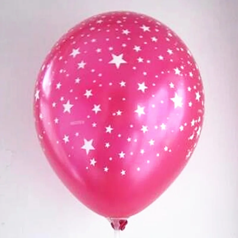 Новые 12 дюймовые латексные шары с разноцветными звездами, Рождественские шары на день рождения, свадебную вечеринку, декоративные воздушные шары, Звездные шары