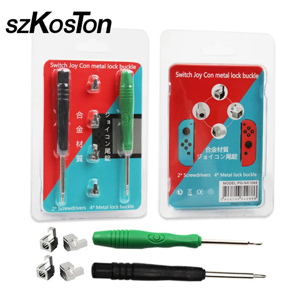 

2 Set Alloy Buckle Lock Reliable Game Controller Repair Kit Repair Tool Parts New For NS Nintendo Switch NX Joy-Con Controller
