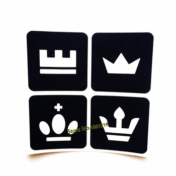 

1PC 4 Crown Design Waterproof Tattoo Stencils Fake HEnna Tattoo Template Paste Sticker Women DIY Airbrush Painting Drawing