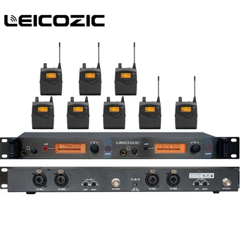 

Leicozic SR2050 IEM Professional In-Ear Wireless Monitor System 1 Transmitter 8 Receivers twin monitor stage audio equipments