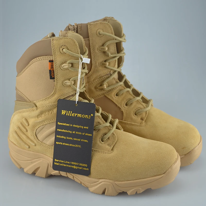 Г., зимние мужские уличные обновленные модели из натуральной кожи, зимние армейские ботинки для пустыни мужские тактические военные ботильоны