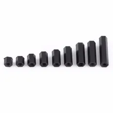 Colonne d'entretoise hexagonale en Nylon, 100 pièces/lot M3 femelle et mâle, PA66 pour circuits imprimés