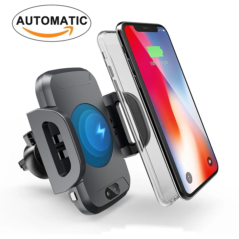 Qi Wireless Car Charger Automatic Infrared Sensor Fast