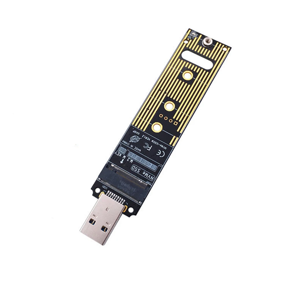 

M.2 To USB3.1 Stable Tool Adapter Card Replacement Fast Speed Accessories Parts High Performance NGFF Converter SSD M Key NVME