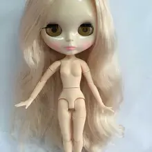 G цельная кукла без одежды Blyth кукла, бледно-розовые волосы фабричная кукла Модная Кукла подходит для DIY Изменить игрушка BJD для девочек