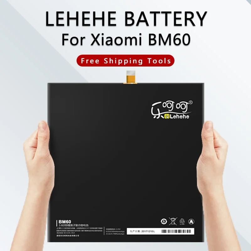 Аккумулятор LEHEHE BM60 BM61 BM62 для Xiaomi Pad 1 2 3 MiPad 1 2 3 8000 мАч аккумулятор для планшета с инструментами в подарок