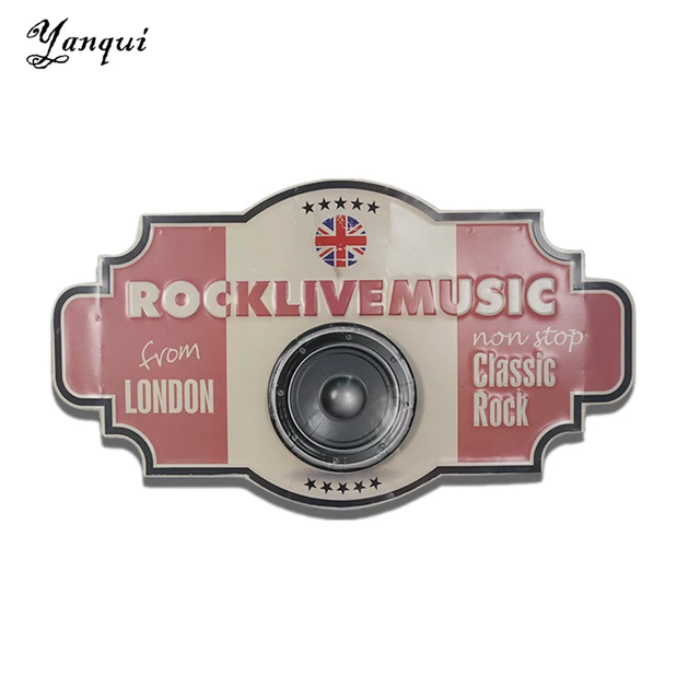 Classic Rock Live Music From London Metal Wall Plaque Retro ... Classic Rock Live Music From London Metal Wall Plaque Retro ...