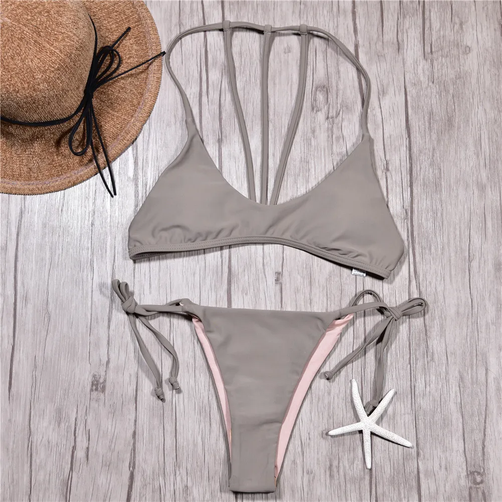 Billige Marke Bademode Frauen Badeanzug Sexy Push Up Micro Bikinis Set Schwimmen Badeanzug Bademode Sommer Brazilian Bikini 2019