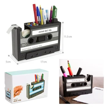 

Creative Storage Box Tape shape personality pen Desktop Tape Dispenser Office desktop pen holder Home Stoeage Holders