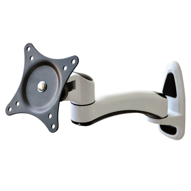 

Aluminum Alloy 15"-27" LCD LED Monitor Holder Rotary Revolving TV Wall Mount Rack Monitor Support Max.Load 8KGS