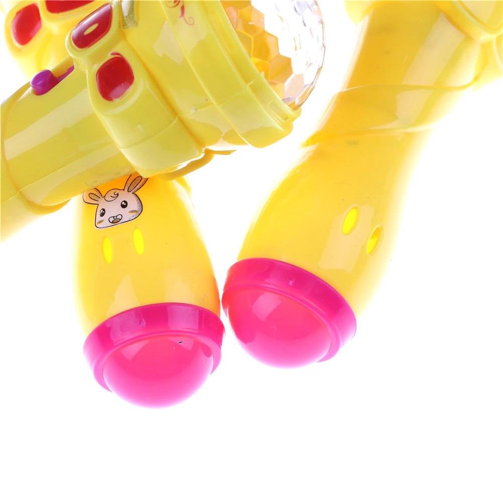 1 шт. Красочный Милый Свинья светодиодный светящийся микрофон Звездный фонарик игрушки мигает дети флэш-палка для детей