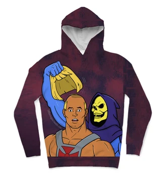 

REAL American US SIZE Custom heman 3D Sublimation print Hoodies with plus size 3XL 4XL 5XL 6XL