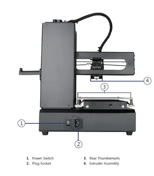 

WANHAO I3 mini FDM 3D printer free PLA ABS filament 3D printer Break-Resuming Capability best DIY model